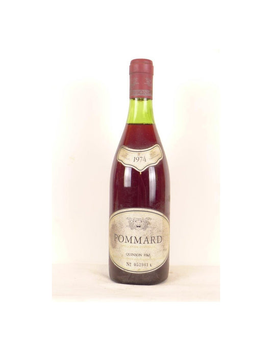 1974 - pommard - quinson fils - rouge - bourgogne - Just Wines 