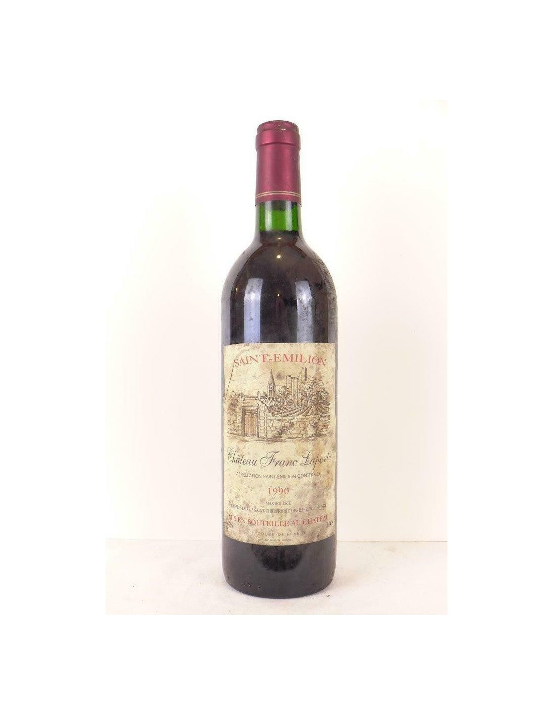 1974 - saint-émilion - château franc-laporte - rouge - bordeaux - Just Wines 