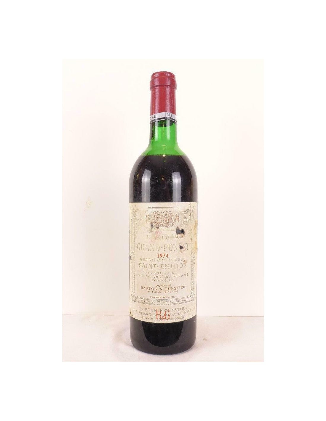 1974 - saint-émilion - château grand-pontet grand cru classé - rouge - bordeaux - Just Wines 