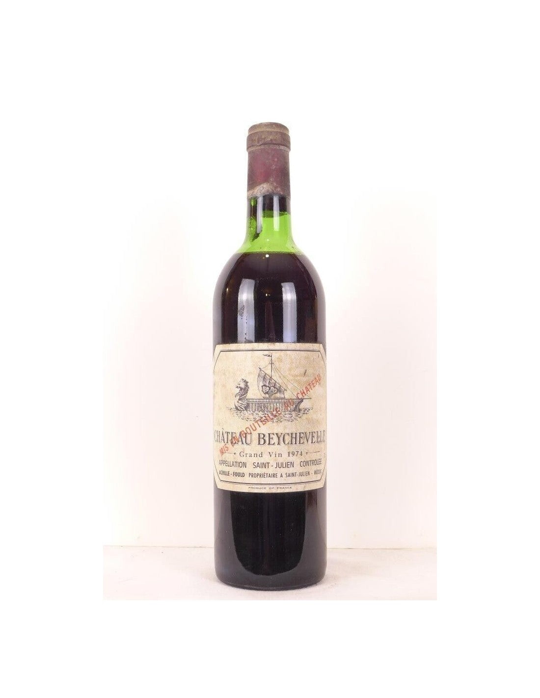 1974 - saint-julien - château beychevelle grand cru classé - rouge - bordeaux - Just Wines 