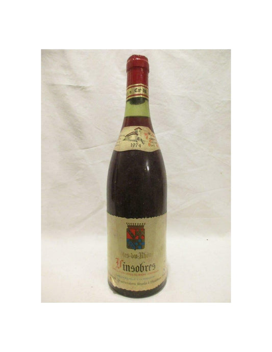 1974 - vinsobres - cave du prieuré - rouge - rhône france - Just Wines 