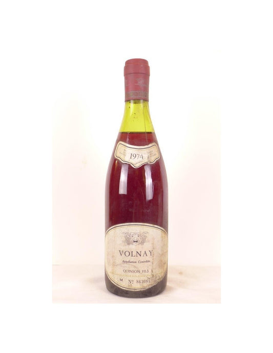 1974 - volnay - quinson fils (colerette plissée) - rouge - bourgogne - Just Wines 