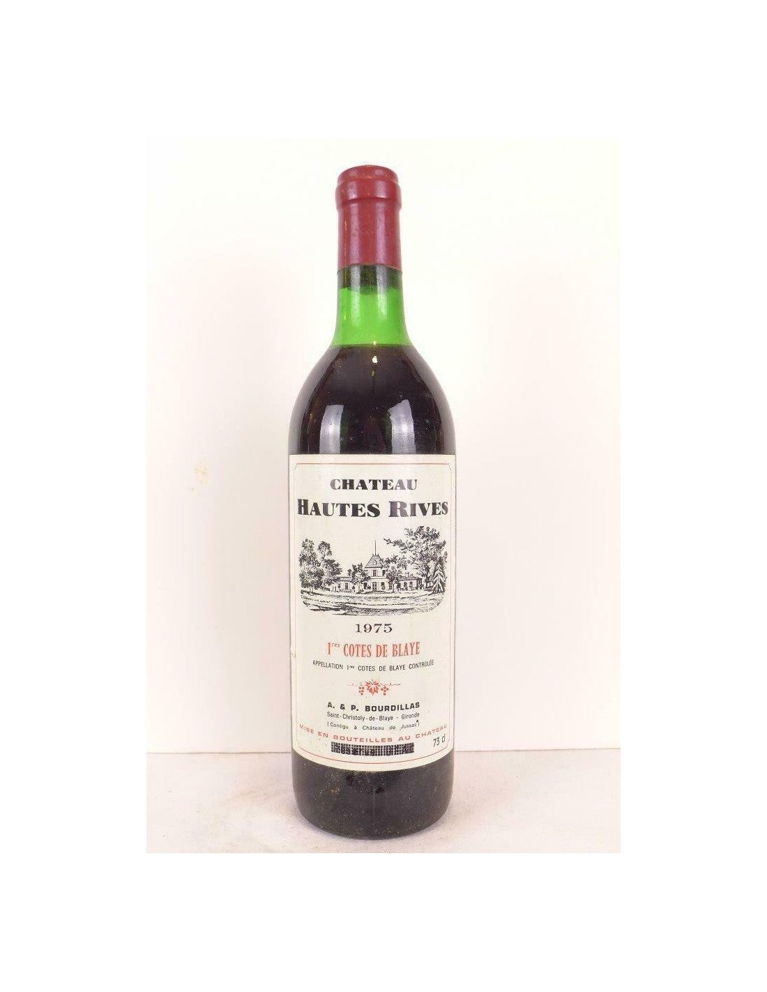 1975 - blaye - château hautes rives - rouge - bordeaux - Just Wines 