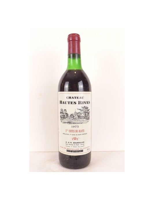 1975 - blaye - château hautes rives - rouge - bordeaux - Just Wines 