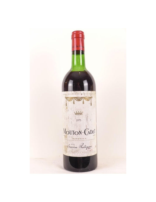 1975 - bordeaux - mouton-cadet baron philippe de rothschild (étiquette sale b1) - rouge - bordeaux - Just Wines 