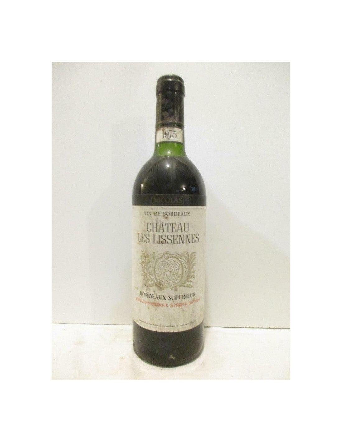 1975 - bordeaux supérieur - château des lissennes nicolas - rouge - bordeaux - Just Wines 