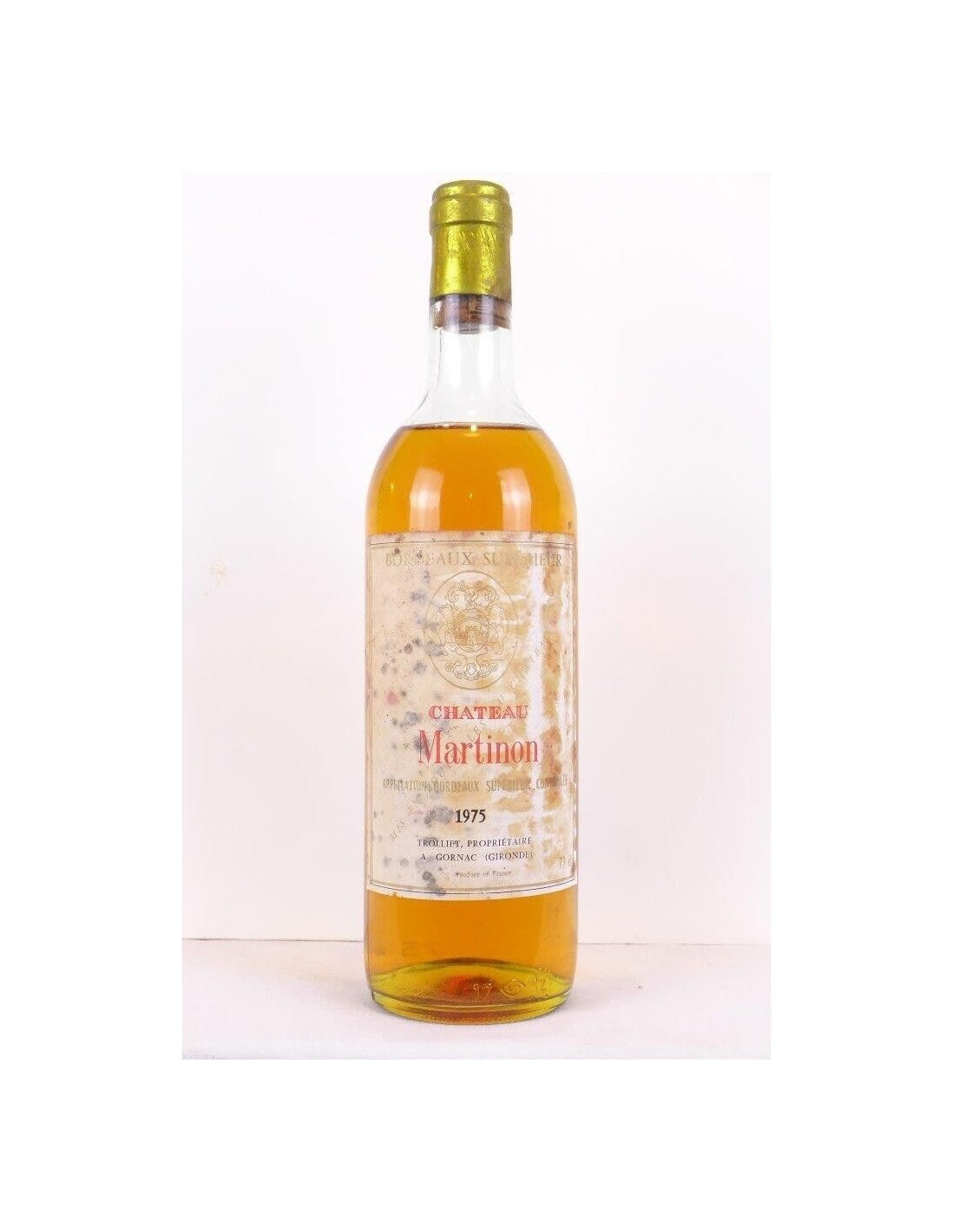 1975 - bordeaux supérieur - château martinon - blanc - bordeaux - Just Wines 