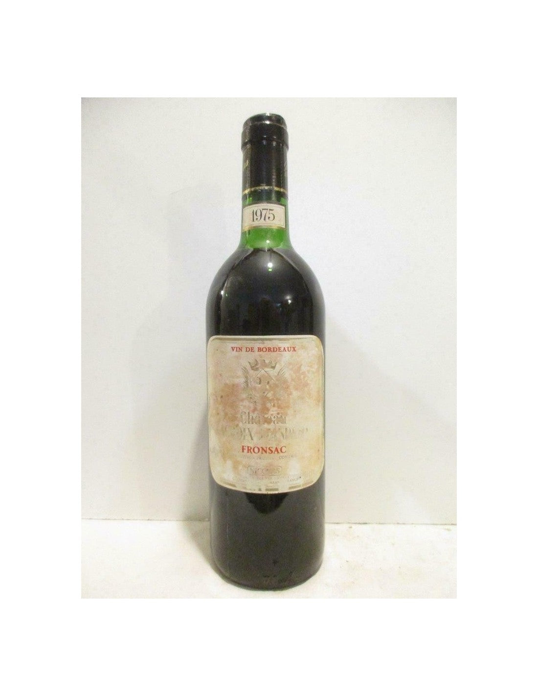 1975 - fronsac - château lacroix jeandeman (étiquette sale) - rouge - bordeaux - Just Wines 