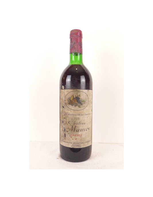 1975 - graves - château de mauves (étiquette sale) - rouge - bordeaux - Just Wines 