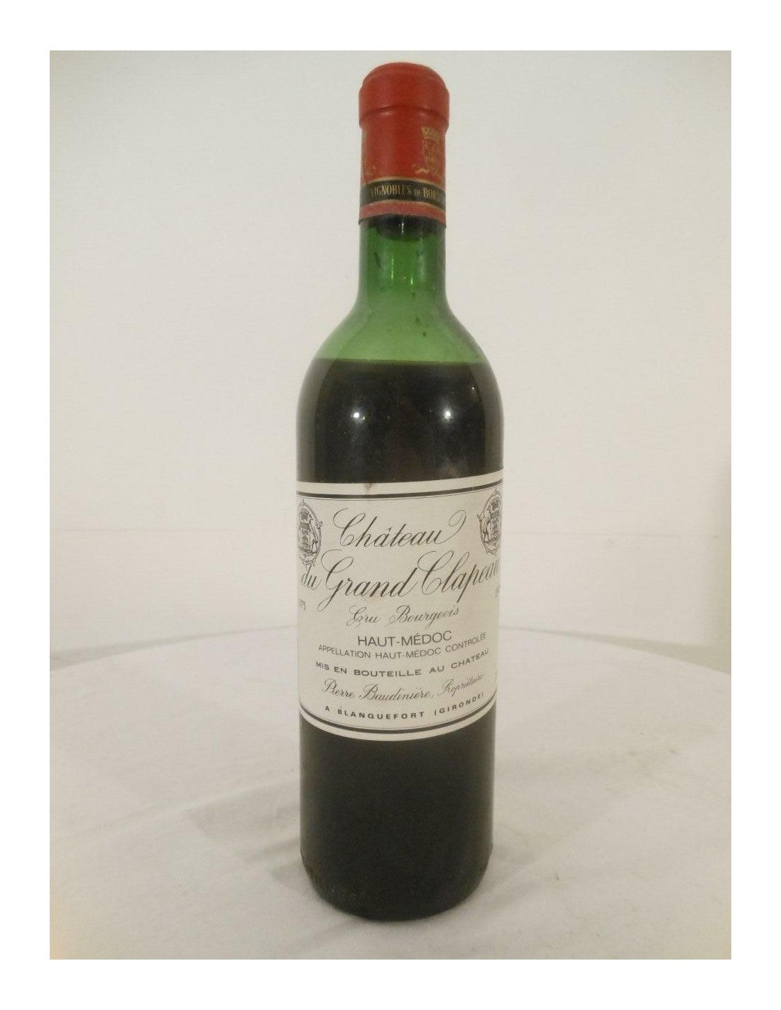 1975 - haut-médoc - château du grand clapeau cru bourgeois - rouge - bordeaux france - Just Wines 