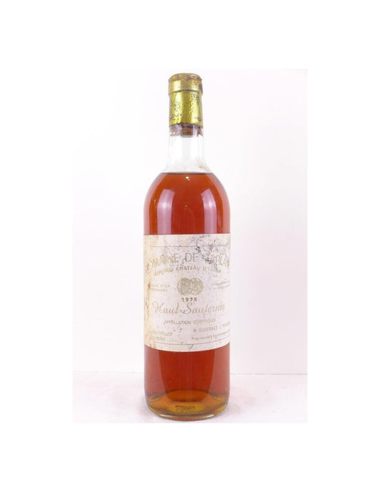 1975 - haut-sauternes - domaine de caplane contigu château d'yquem - liquoreux - bordeaux - Just Wines 