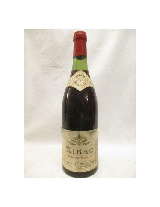 1975 - lirac - bérard père et fils - rouge - rhône - Just Wines 