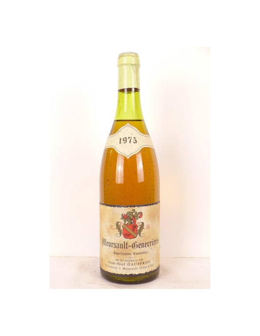 1975 - meursault - jean-paul geoffroy genévrières - blanc - bourgogne - Just Wines 