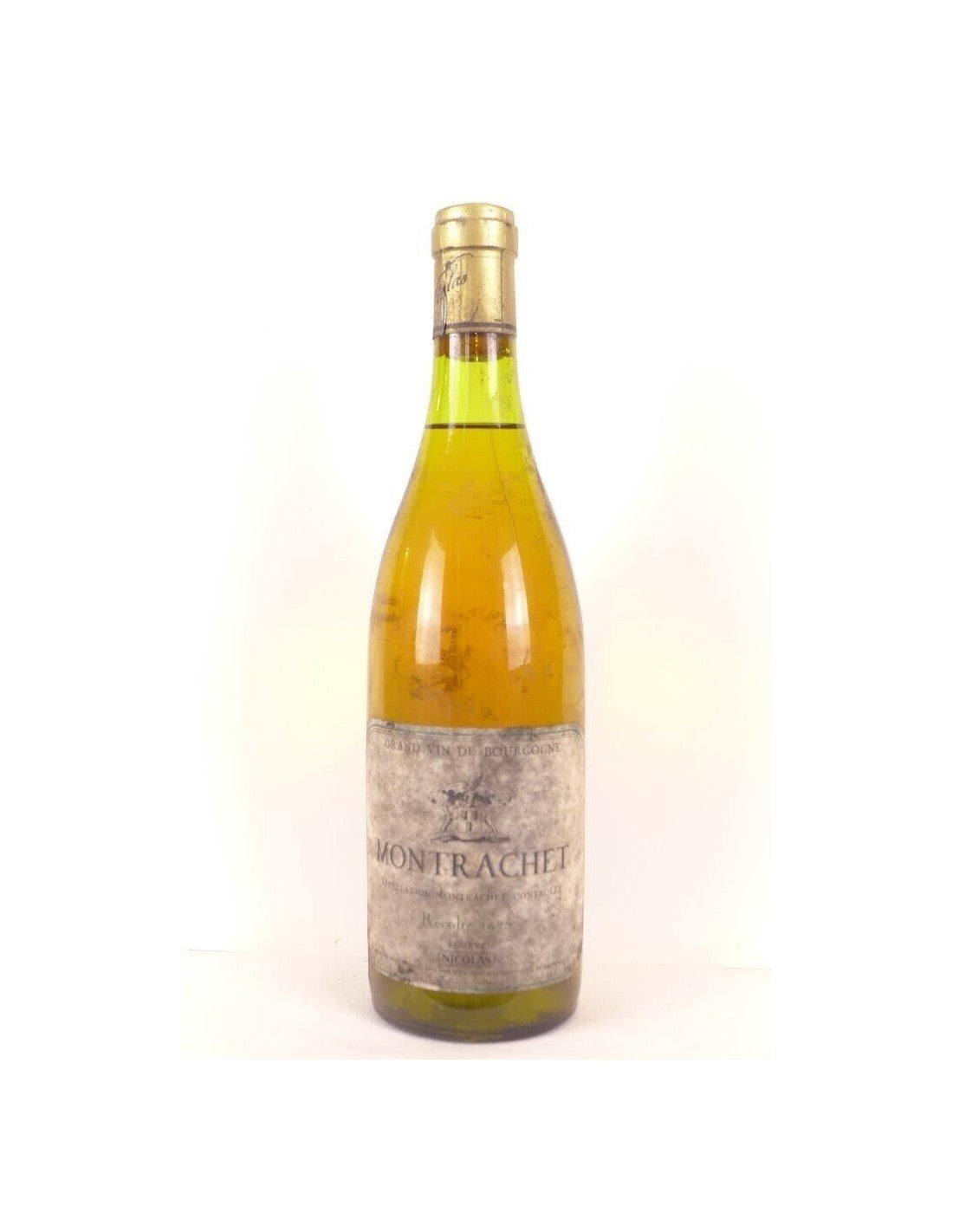 1975 - montrachet - nicolas grand cru - blanc - bourgogne - Just Wines 