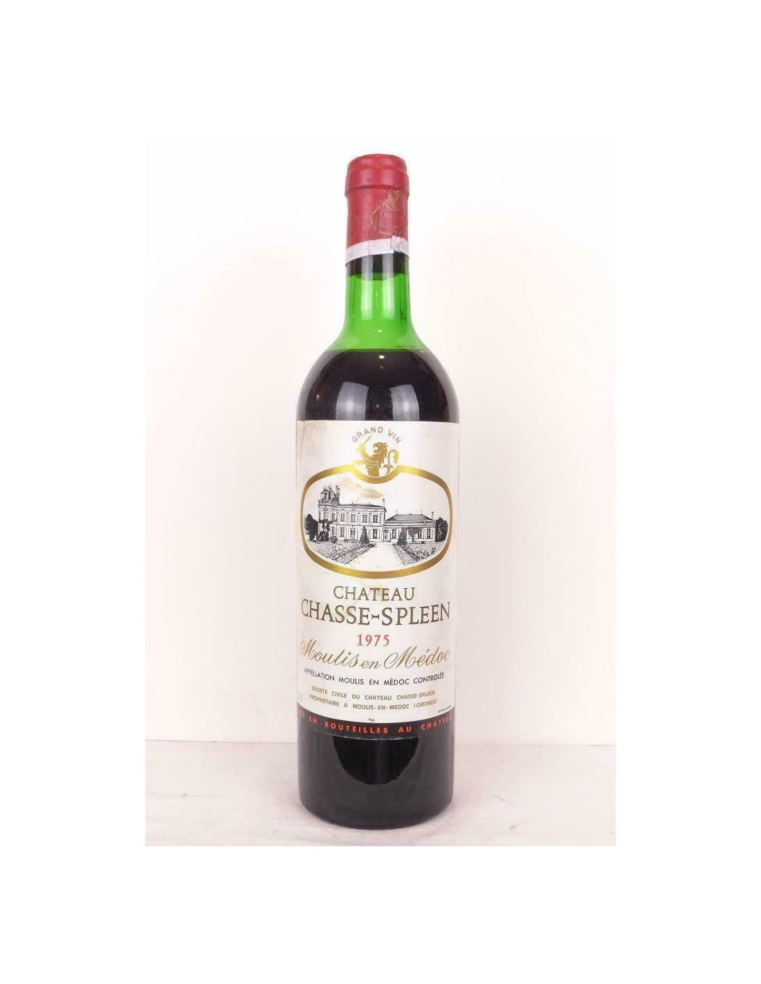 1975 - moulis - château chasse-spleen - rouge - bordeaux - Just Wines 