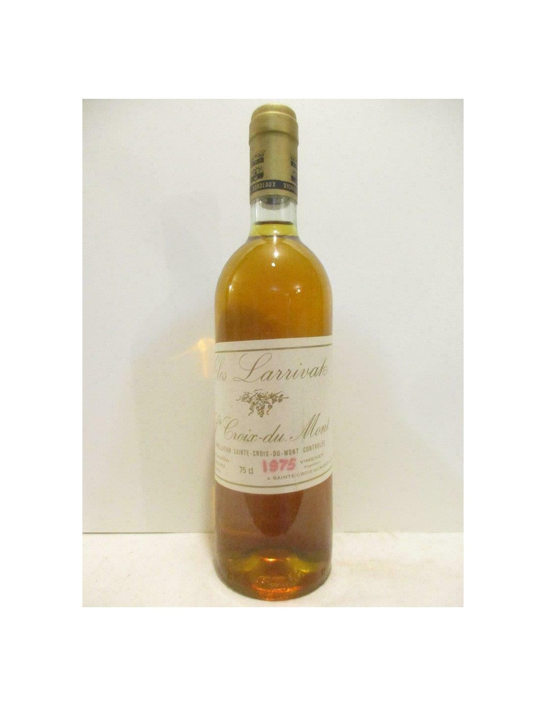 1975 - saint-croix du mont - clos larrivat (année manuscrite) - liquoreux - bordeaux - Just Wines 