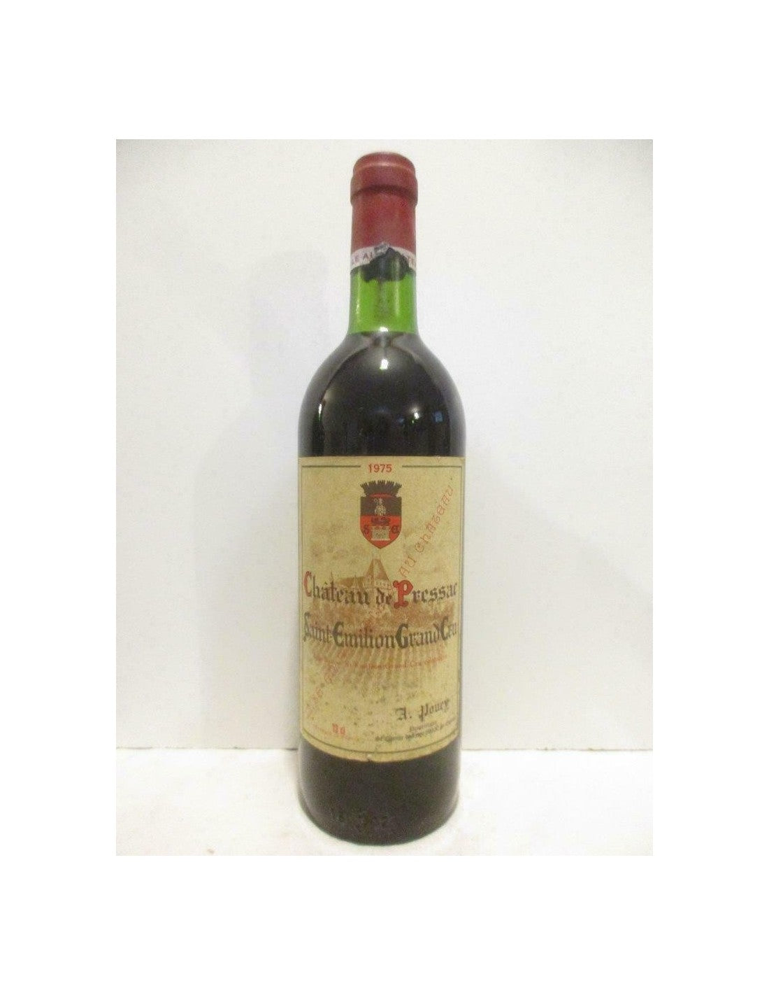 1975 - saint-émilion - château de pressac grand cru - Rouge - bordeaux - Just Wines 