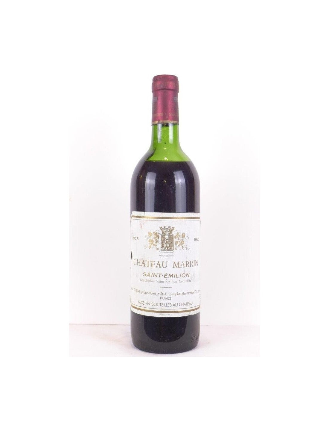 1975 - saint-émilion - château marrin - rouge - bordeaux - Just Wines 