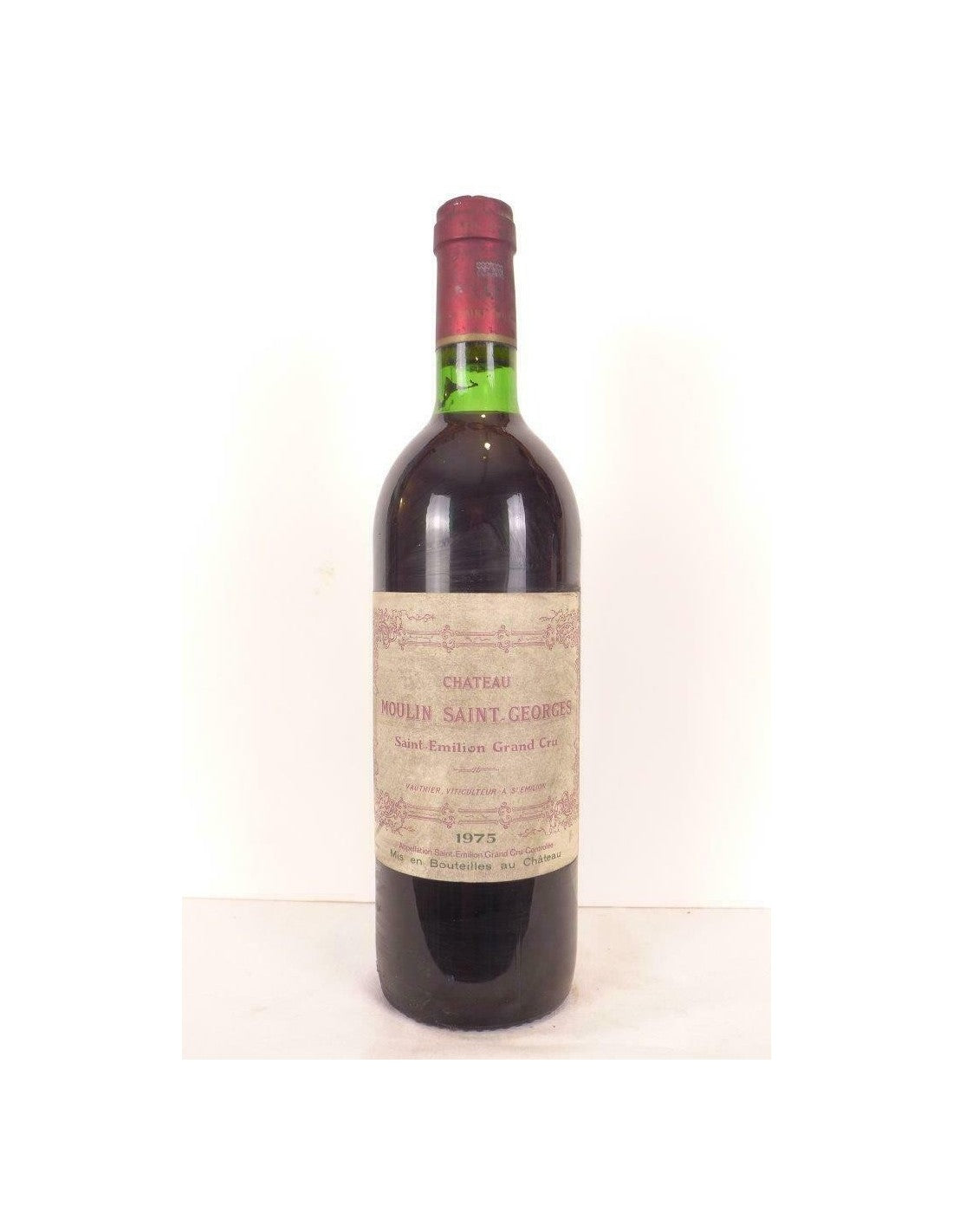 1975 - saint-émilion - château moulin saint-georges grand cru - rouge - bordeaux - Just Wines 