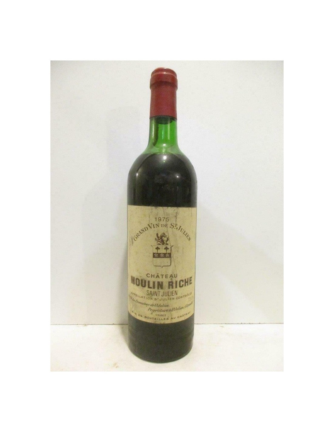 1975 - saint-julien - château moulin riche - rouge - bordeaux - Just Wines 