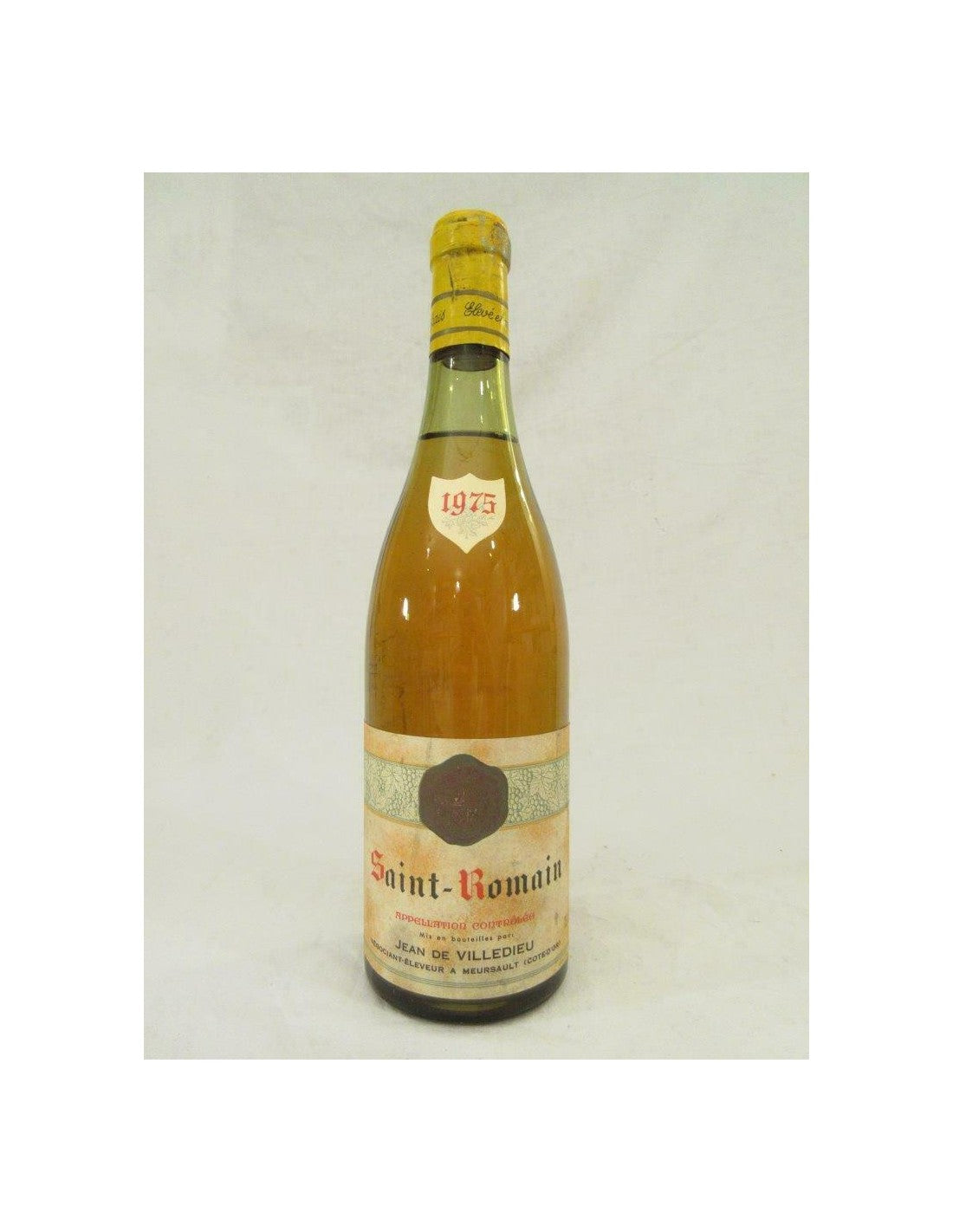 1975 - saint-romain - jean de villedieu - blanc - bourgogne - Just Wines 