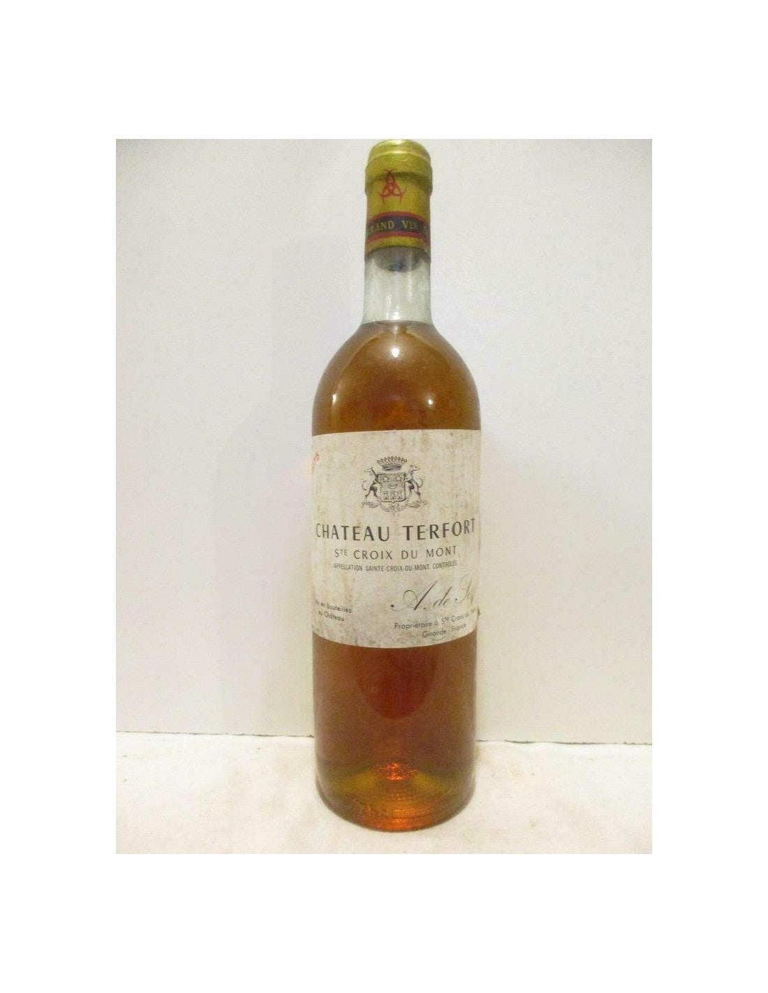 1975 - sainte-croix du mont - château terfort - liquoreux - bordeaux - Just Wines 