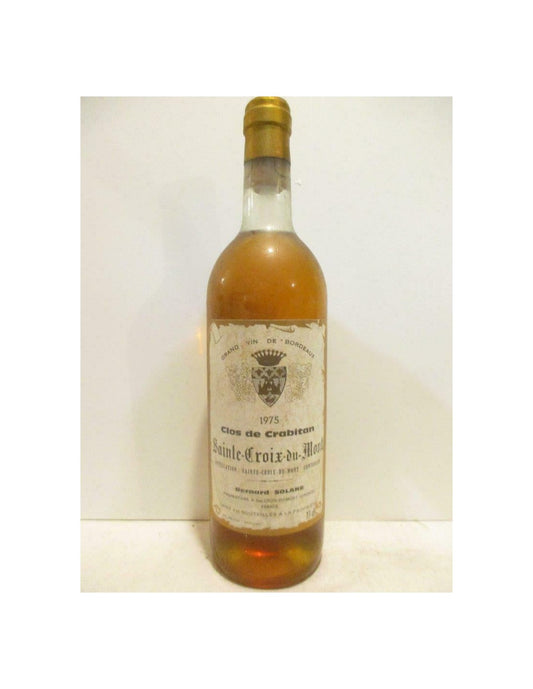 1975 - sainte-croix du mont - clos de crabitan - liquoreux - bordeaux - Just Wines 