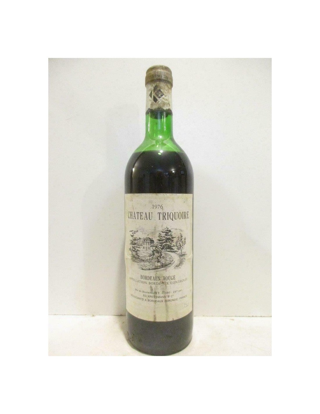 1976 - bordeaux - château triquoire (étiquette tâchée) - rouge - bordeaux - Just Wines 