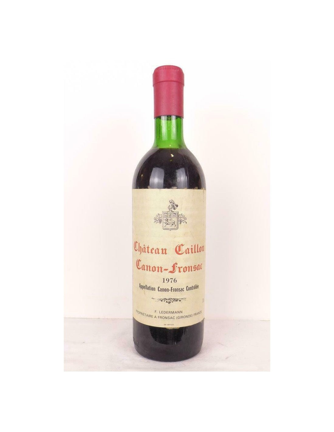 1976 - canon-fronsac - château caillon - rouge - bordeaux - Just Wines 