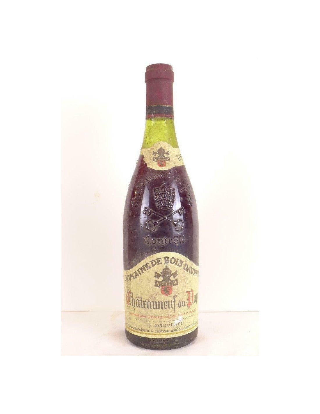 1976 - châteauneuf du pape - marchand domaine de bois dauphin (collerette abîmée) - rouge - rhône - Just Wines 