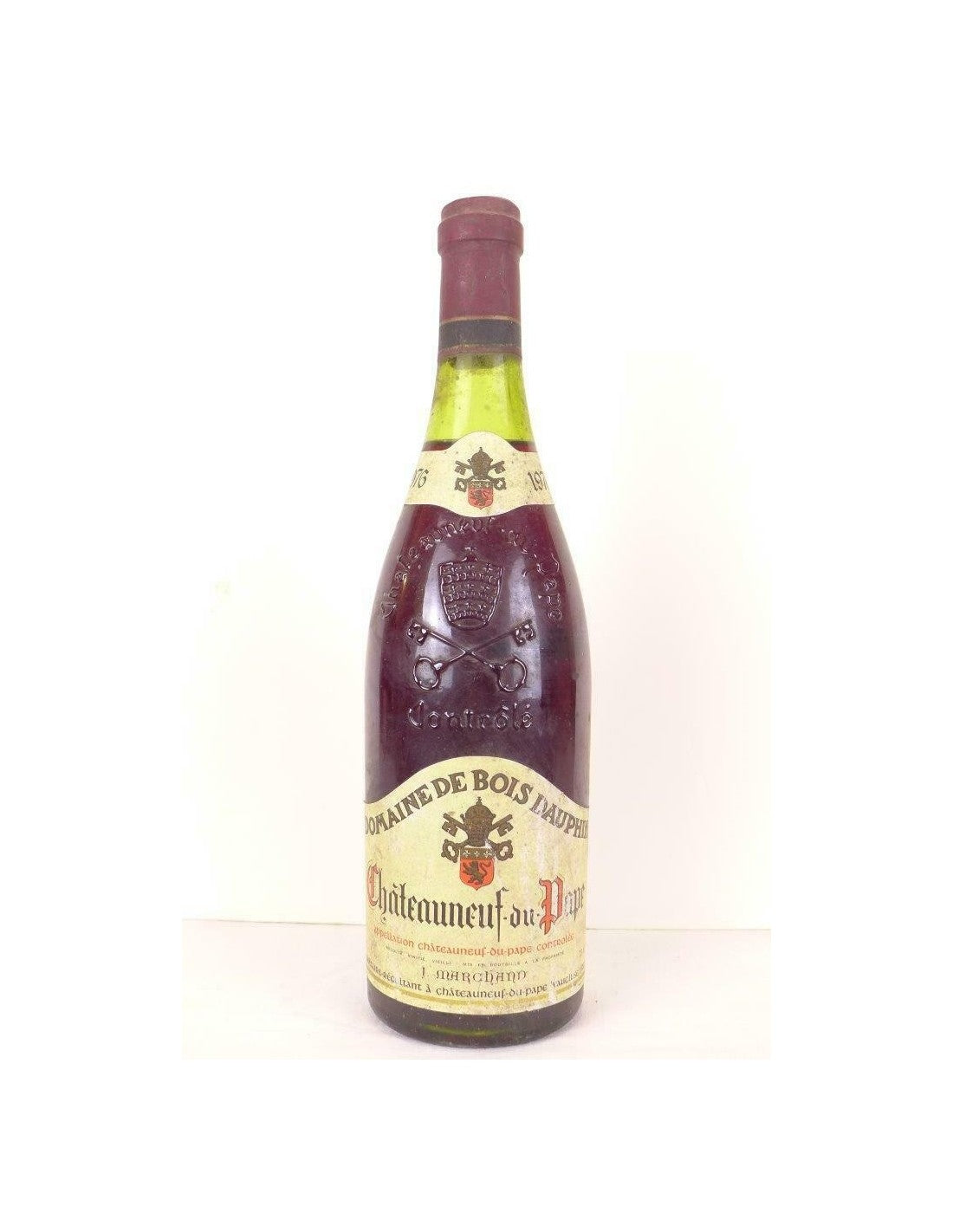 1976 - châteauneuf du pape - marchand domaine de bois dauphin - rouge - rhône - Just Wines 