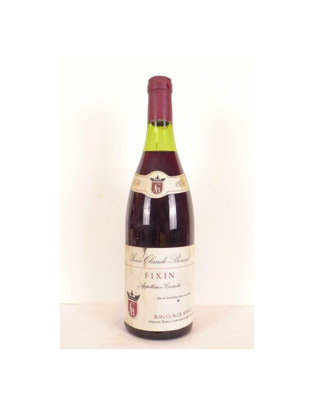 1976 - fixin - jean-claude boisset - rouge - bourgogne - Just Wines 