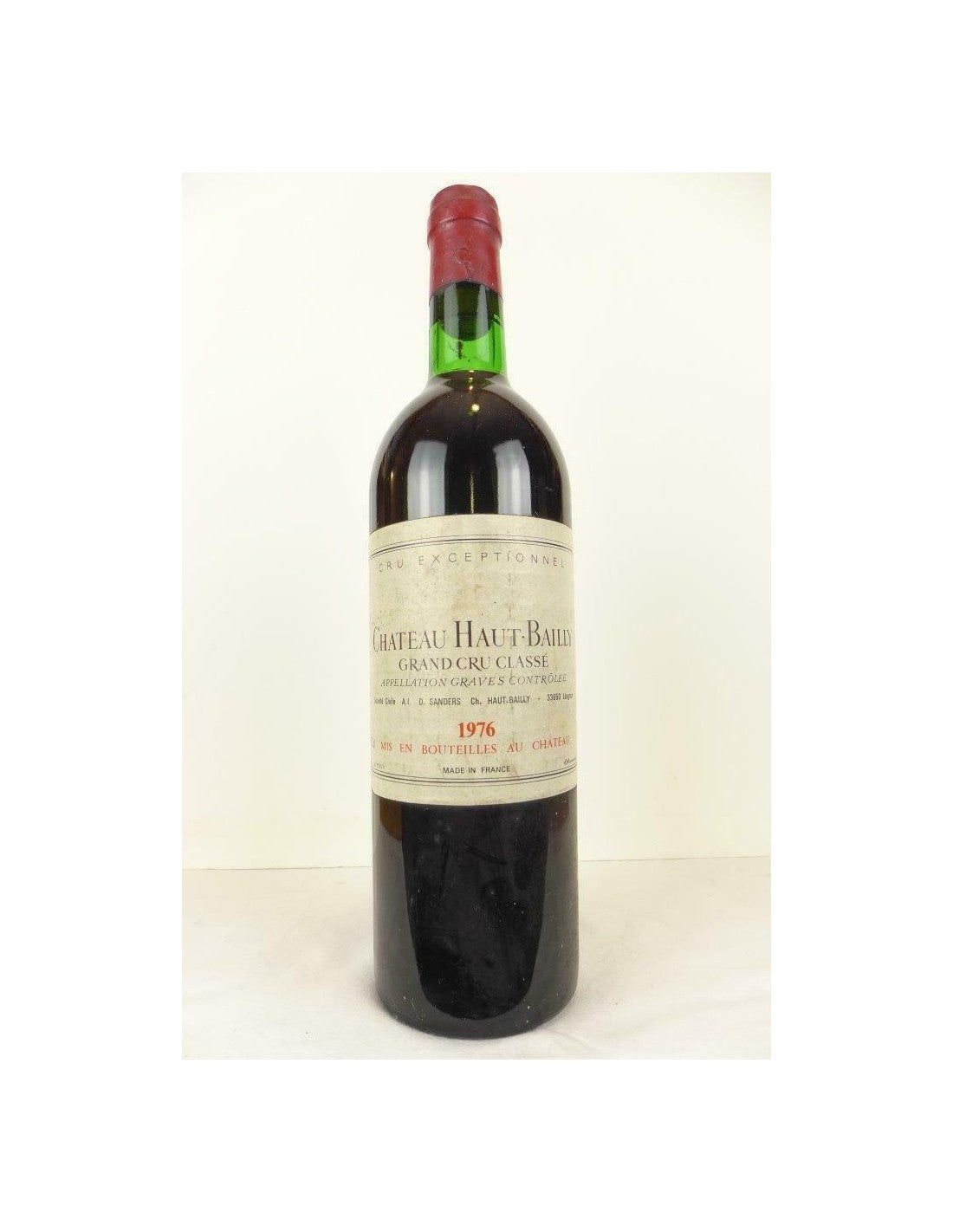 1976 - graves - château haut-bailly grand cru classé - rouge - bordeaux - Just Wines 