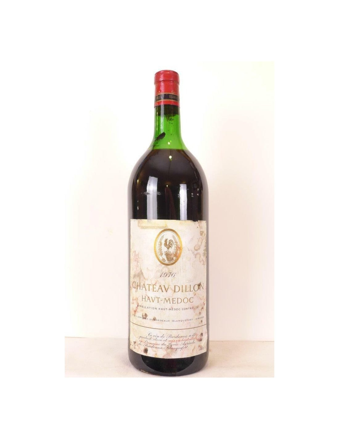 1976 - haut-médoc - château dillon (étiquette tâchée) magnum 150 cl - rouge - bordeaux - Just Wines 