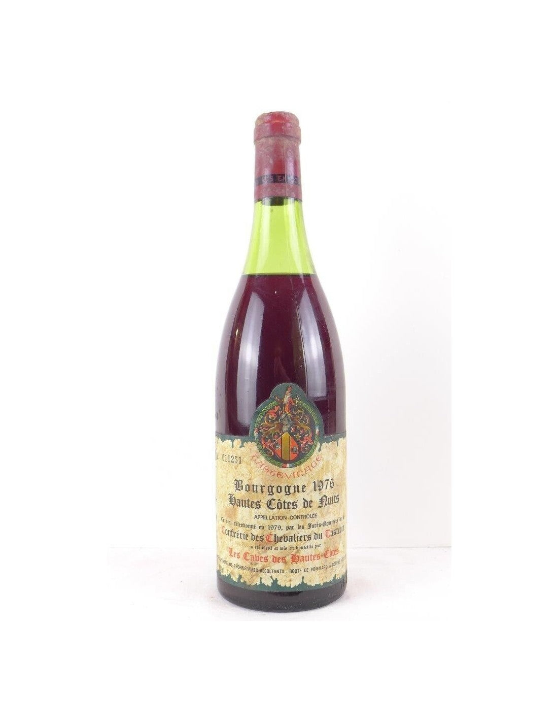 1976 - hautes côtes de nuits - cave des hautes-côtes tastevinage - rouge - bourgogne - Just Wines 