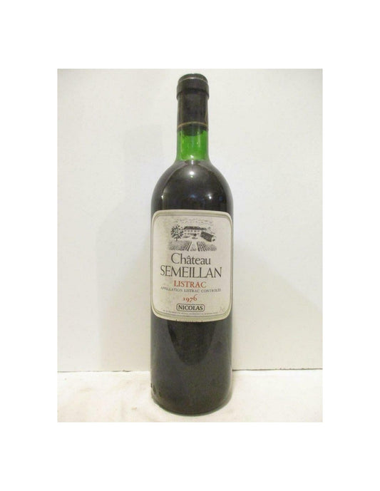 1976 - listrac - château semeillan - rouge - bordeaux - Just Wines 