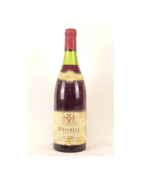 1976 - mercurey - évariste descaves - rouge - bourgogne - Just Wines 