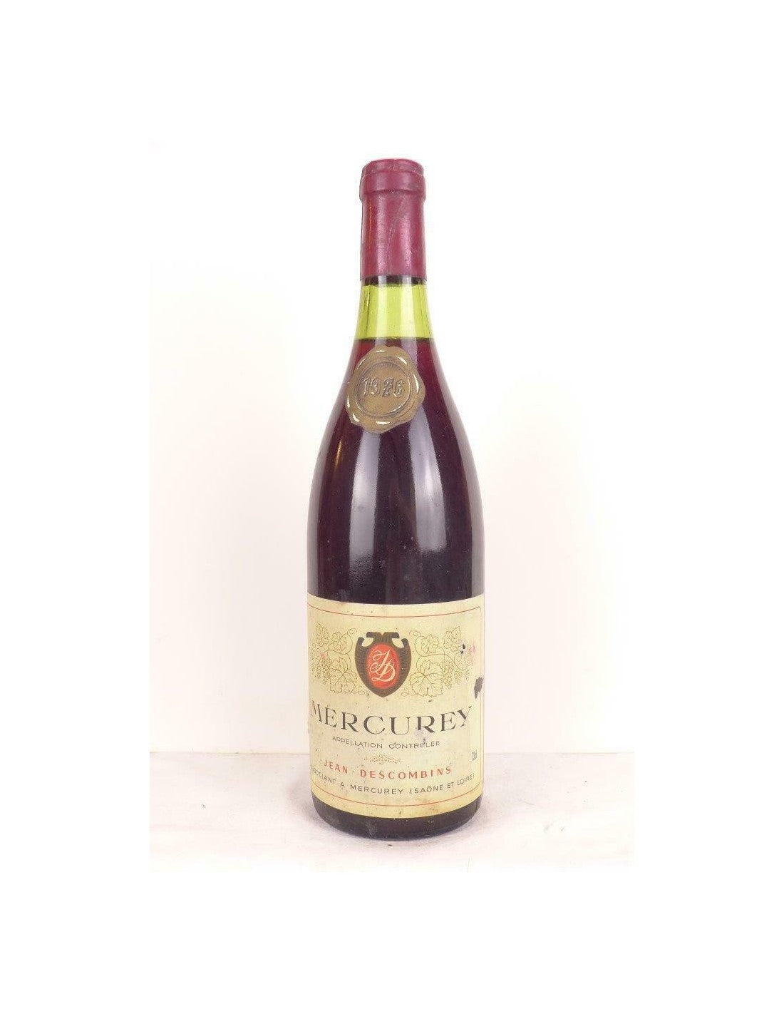 1976 - mercurey - jean descombins - rouge - bourgogne - Just Wines 