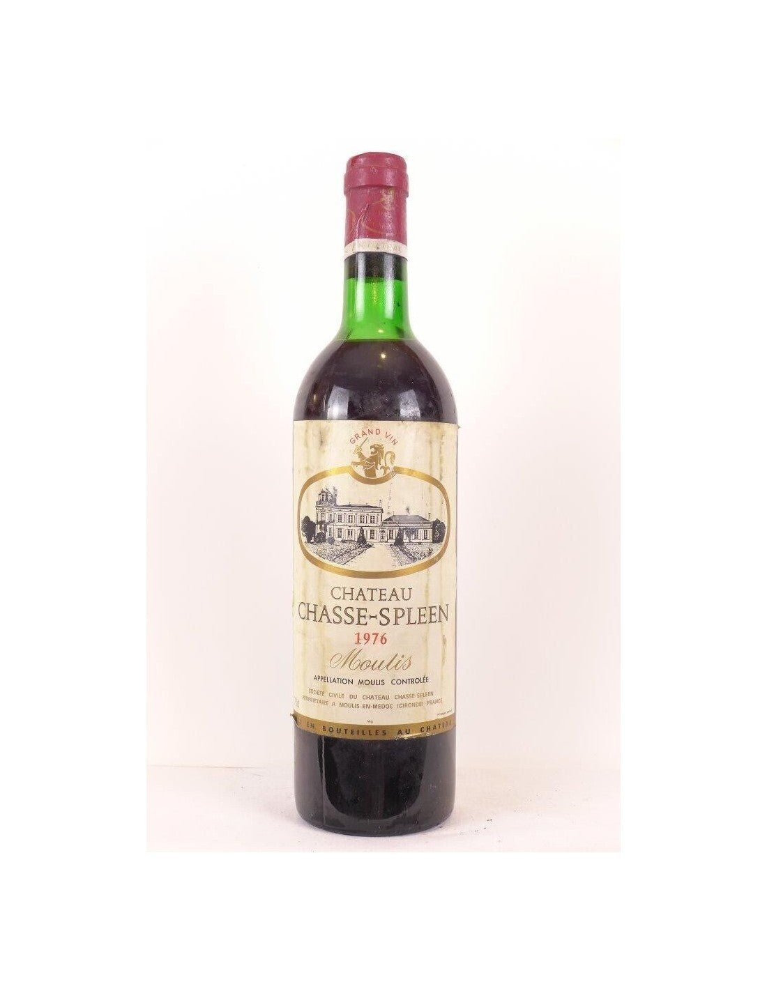 1976 - moulis - château chasse-spleen - rouge - bordeaux - Just Wines 