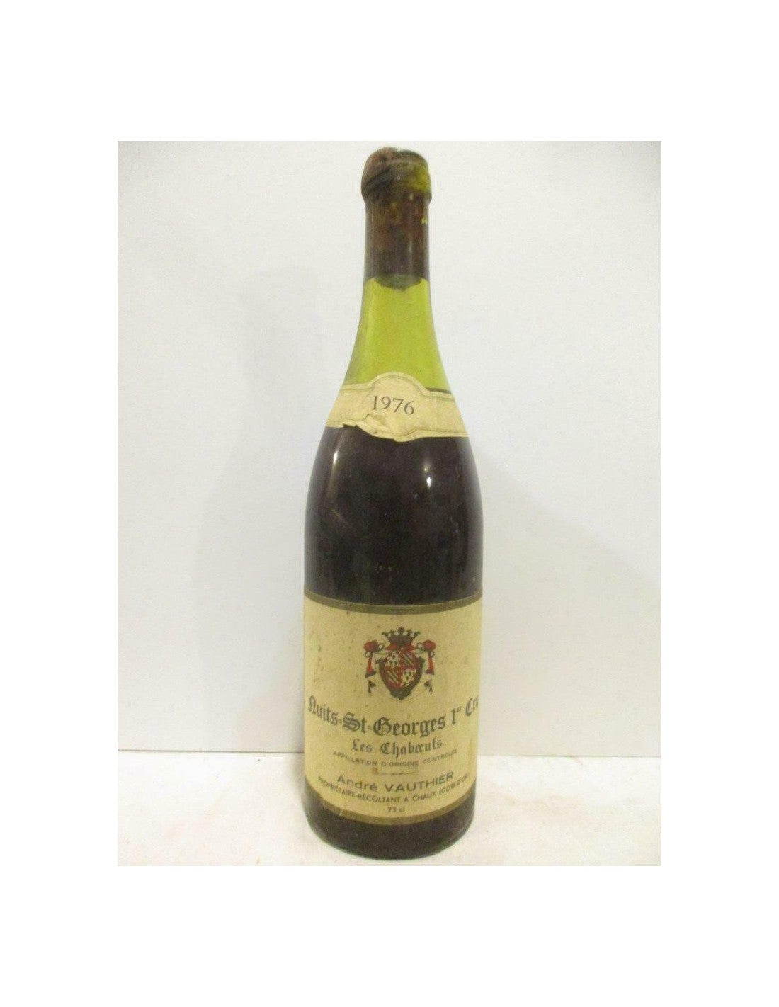 1976 - nuits saint-georges - andré vauthier premier cru les chaboeufs (cire abîmée) - rouge - bourgogne - Just Wines 