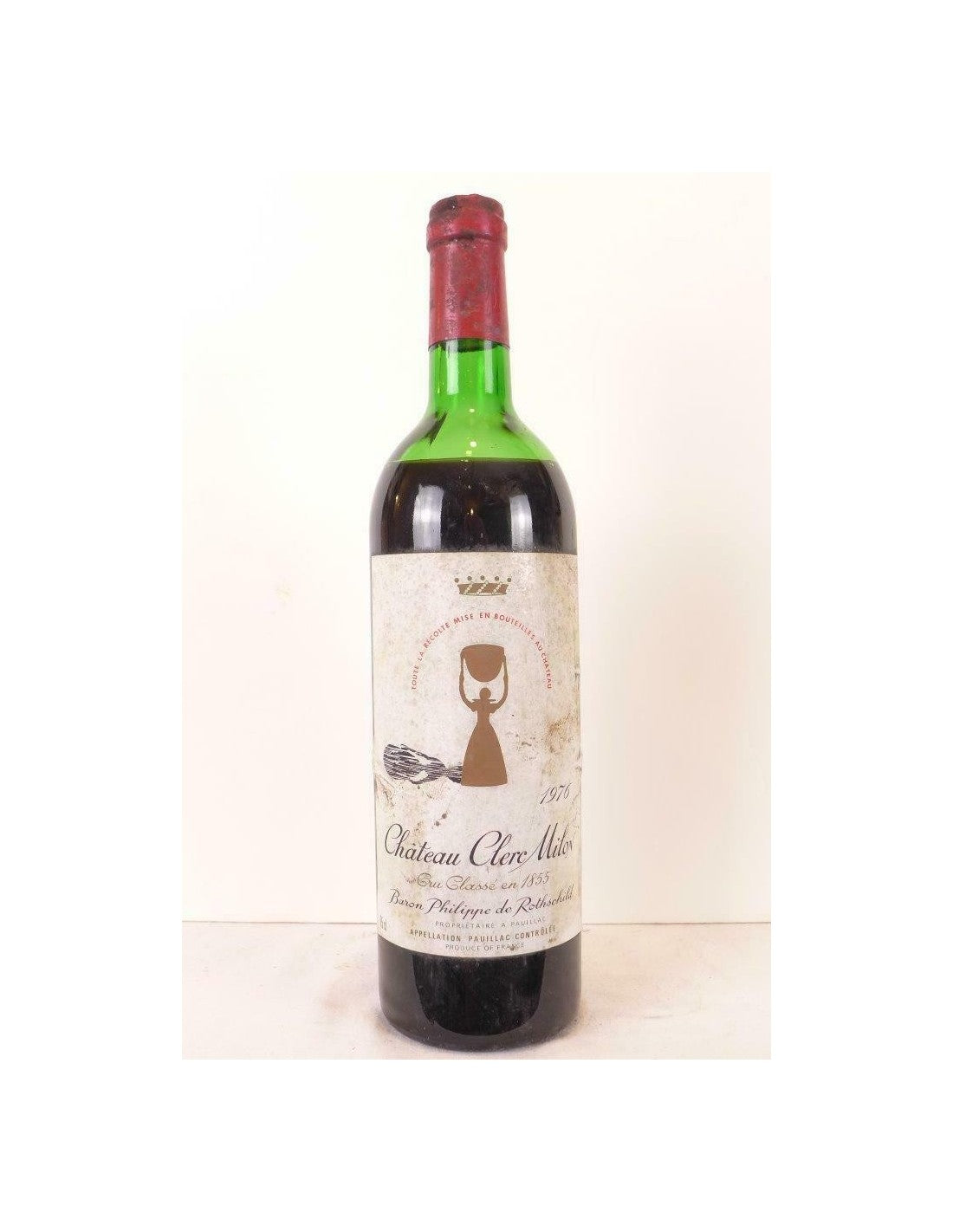 1976 - pauillac - château clerc milon grand cru classé - rouge - bordeaux - Just Wines 