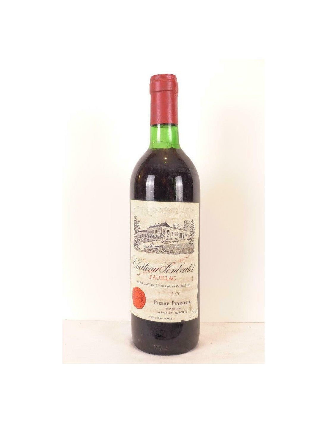 1976 - pauillac - château fonbadet - rouge - bordeaux - Just Wines 