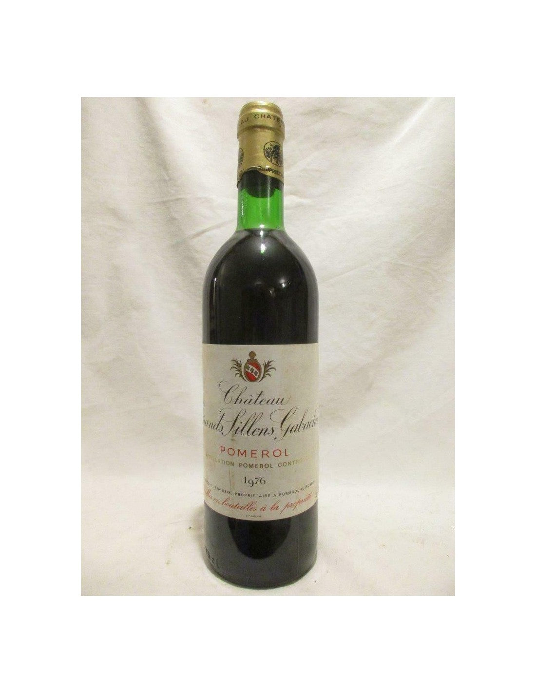 1976 - pomerol - château grands sillons gabachot - rouge - bordeaux - Just Wines 