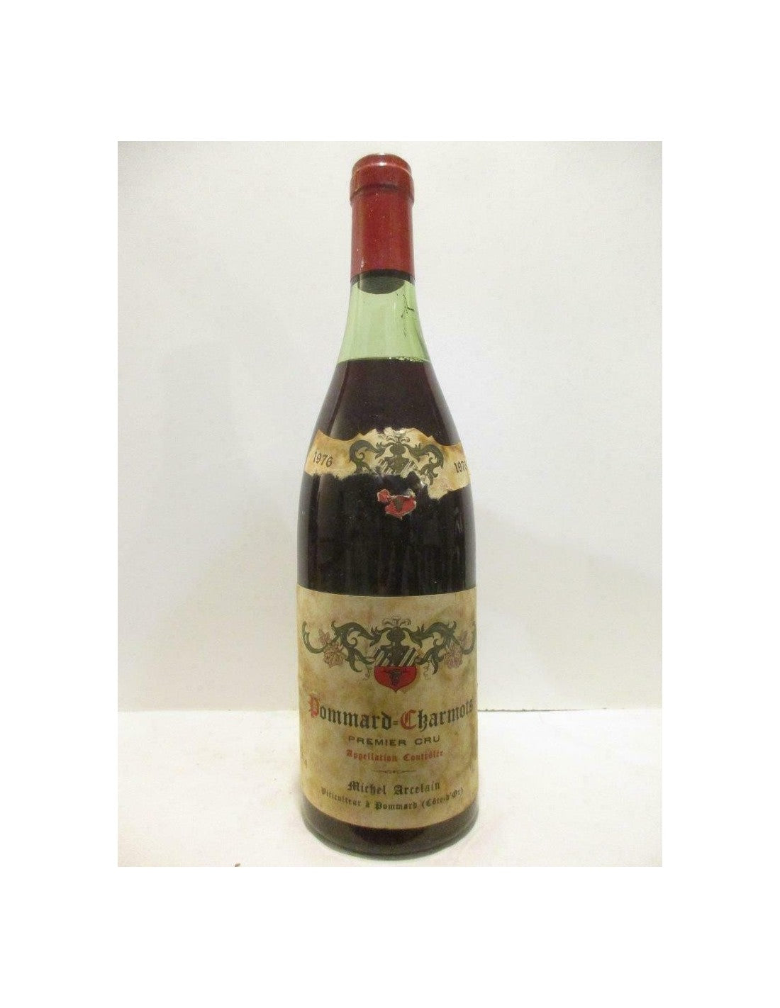 1976 - pommard - michel arcelain premier cru charmots - rouge - bourgogne - Just Wines 