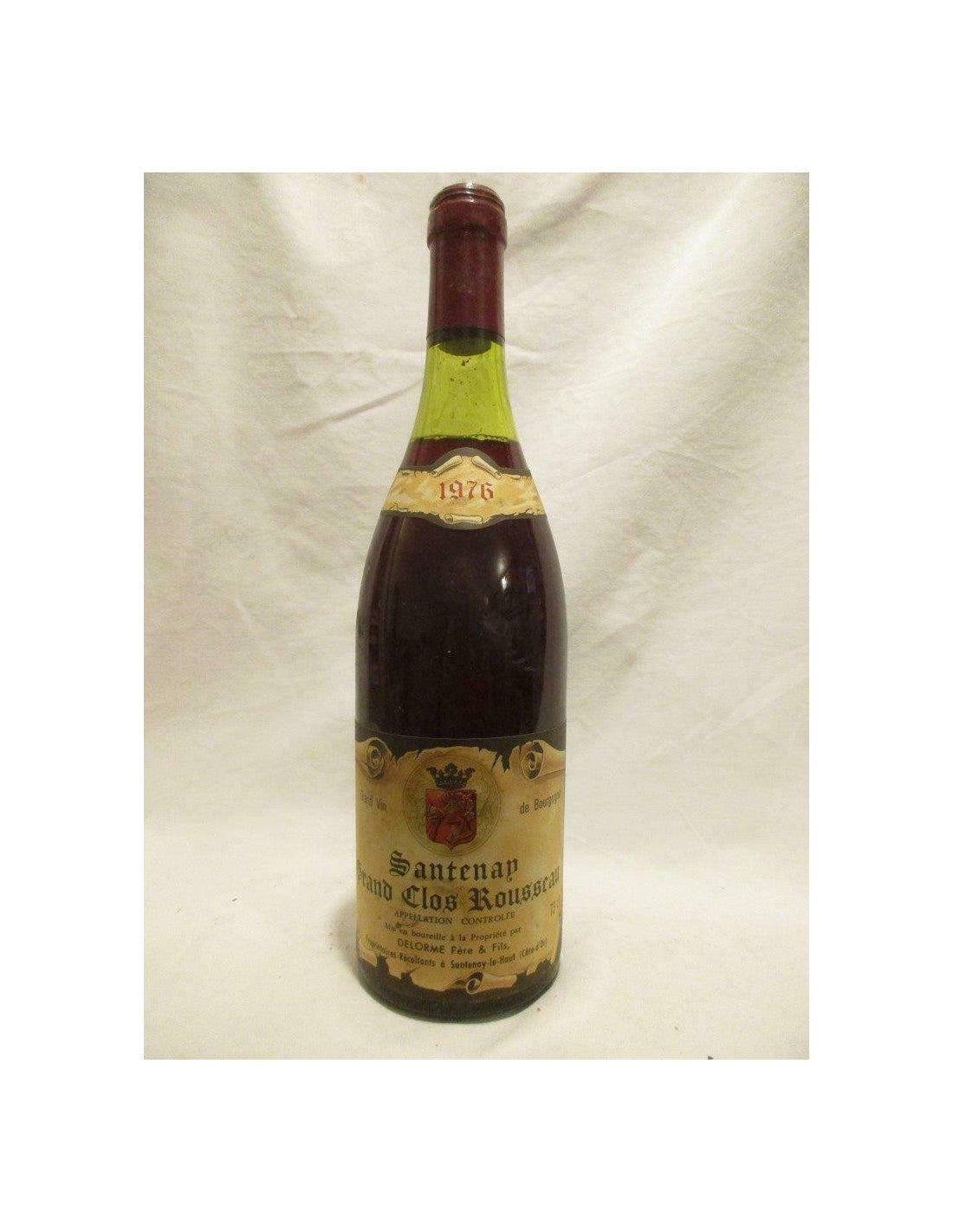 1976 - santenay - delorme père et fils grand clos rousseau - rouge - bourgogne - Just Wines 