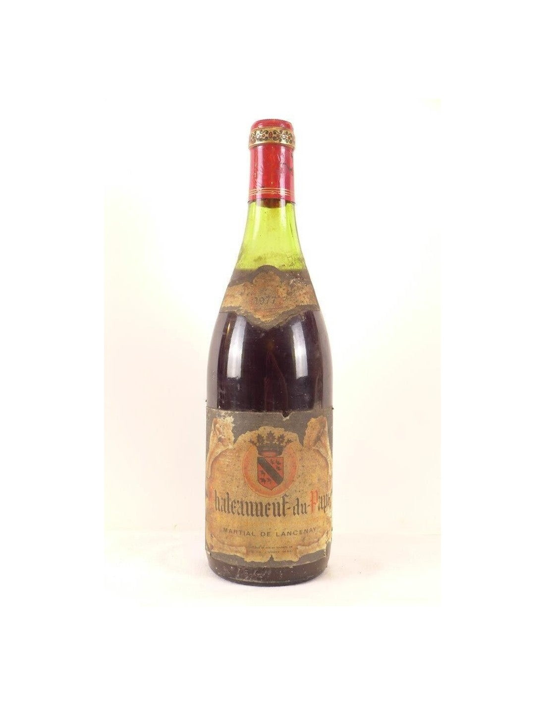 1977 - châteauneuf du pape - martial de lancenau - rouge - rhône - Just Wines 