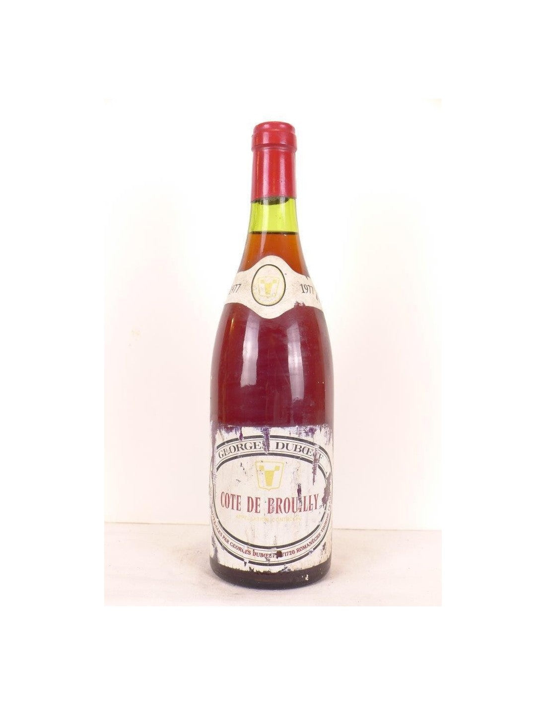 1977 - côte de brouilly - georges duboeuf - rouge - beaujolais - Just Wines 