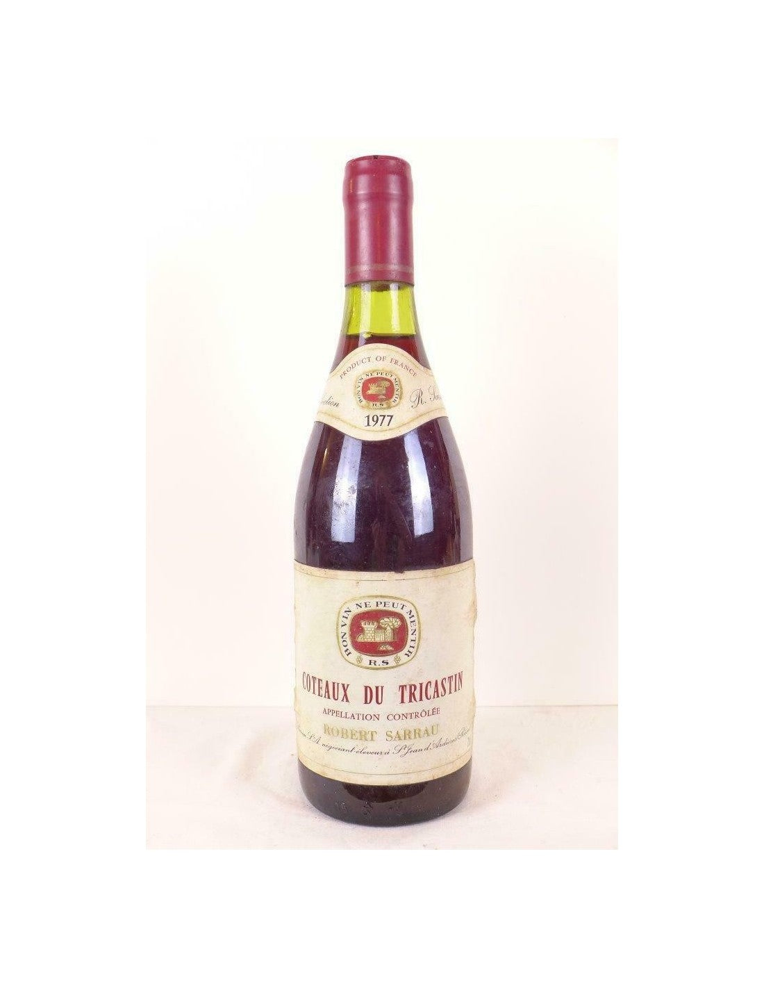 1977 - coteaux du tricastin - robert sarrau (b2) - rouge - rhône - Just Wines 