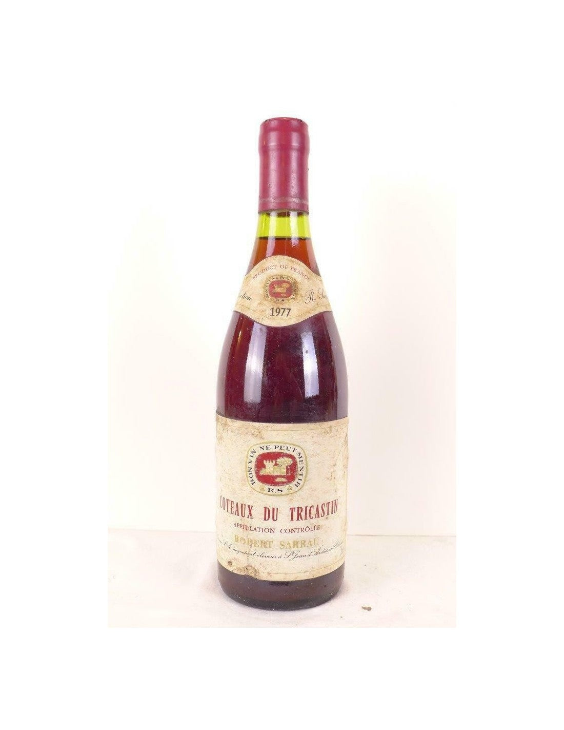 1977 - coteaux du tricastin - robert sarrau - rouge - rhône - Just Wines 