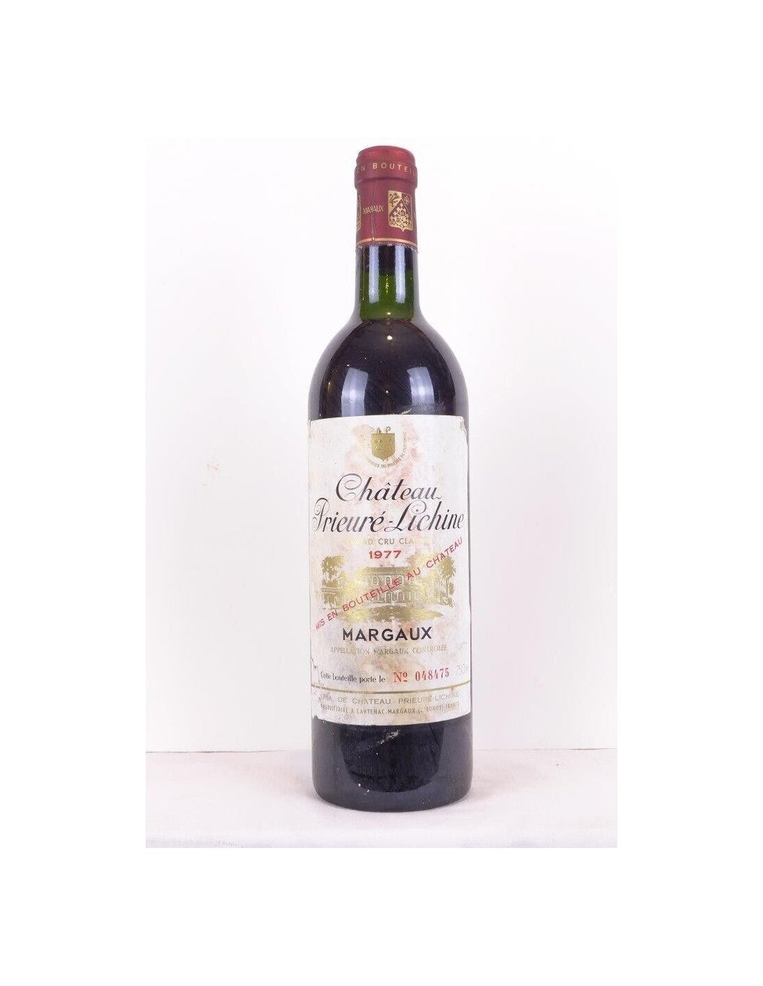 1977 - margaux - château prieuré-lichine grand cru classé - rouge - bordeaux - Just Wines 